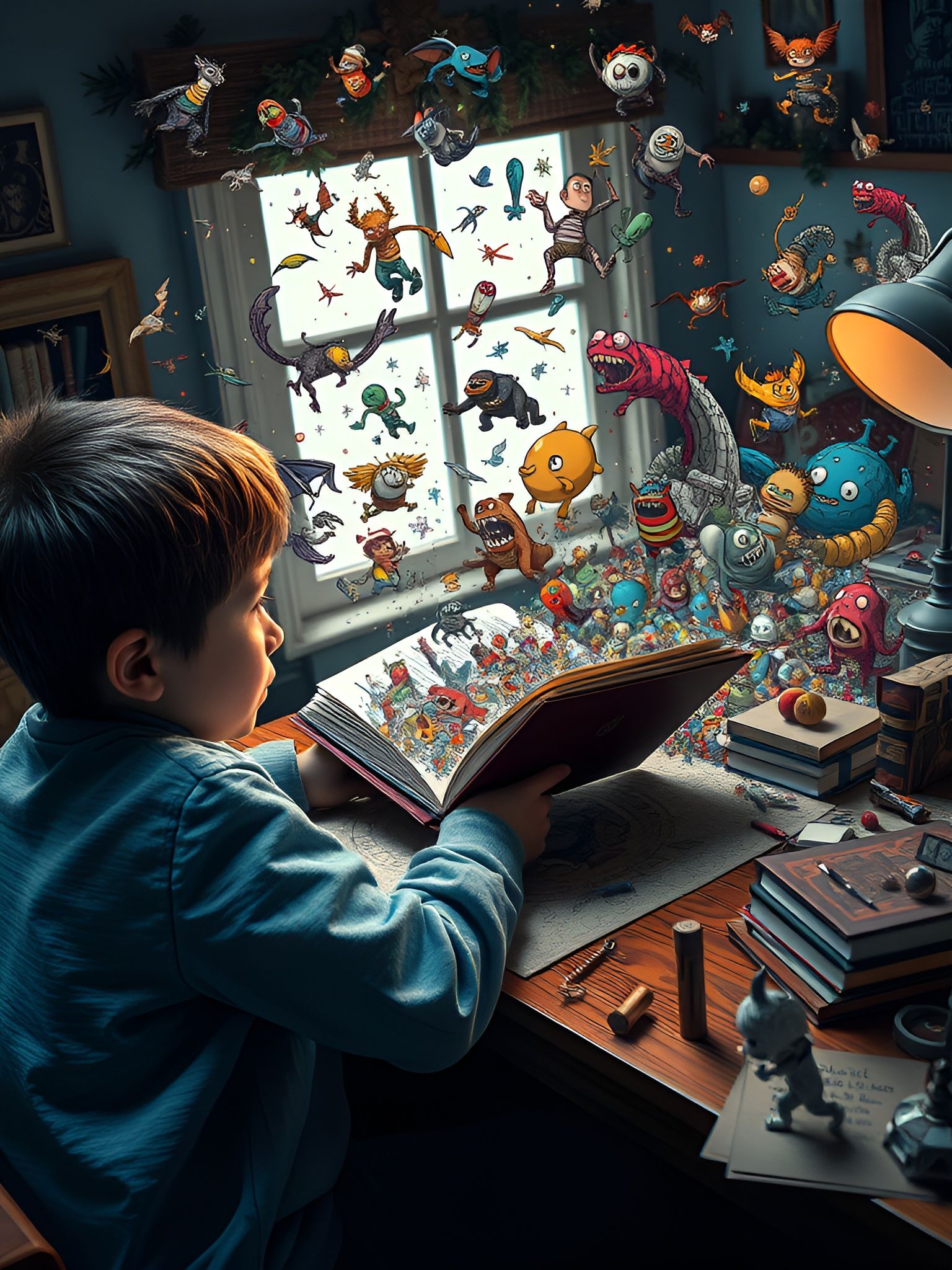 Doodle Monsters Emerge from Storybook