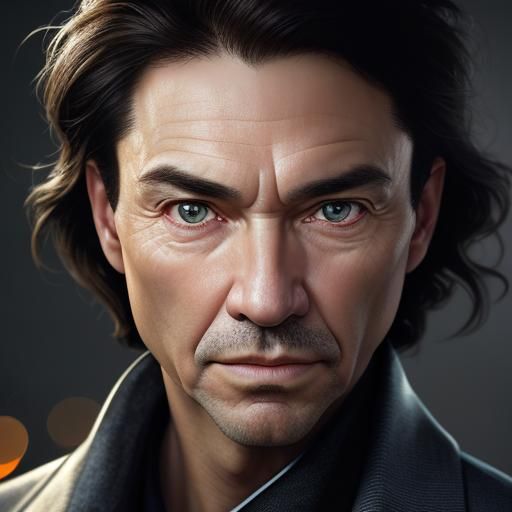 Professional Close-Up Portrait with Bokeh Effect