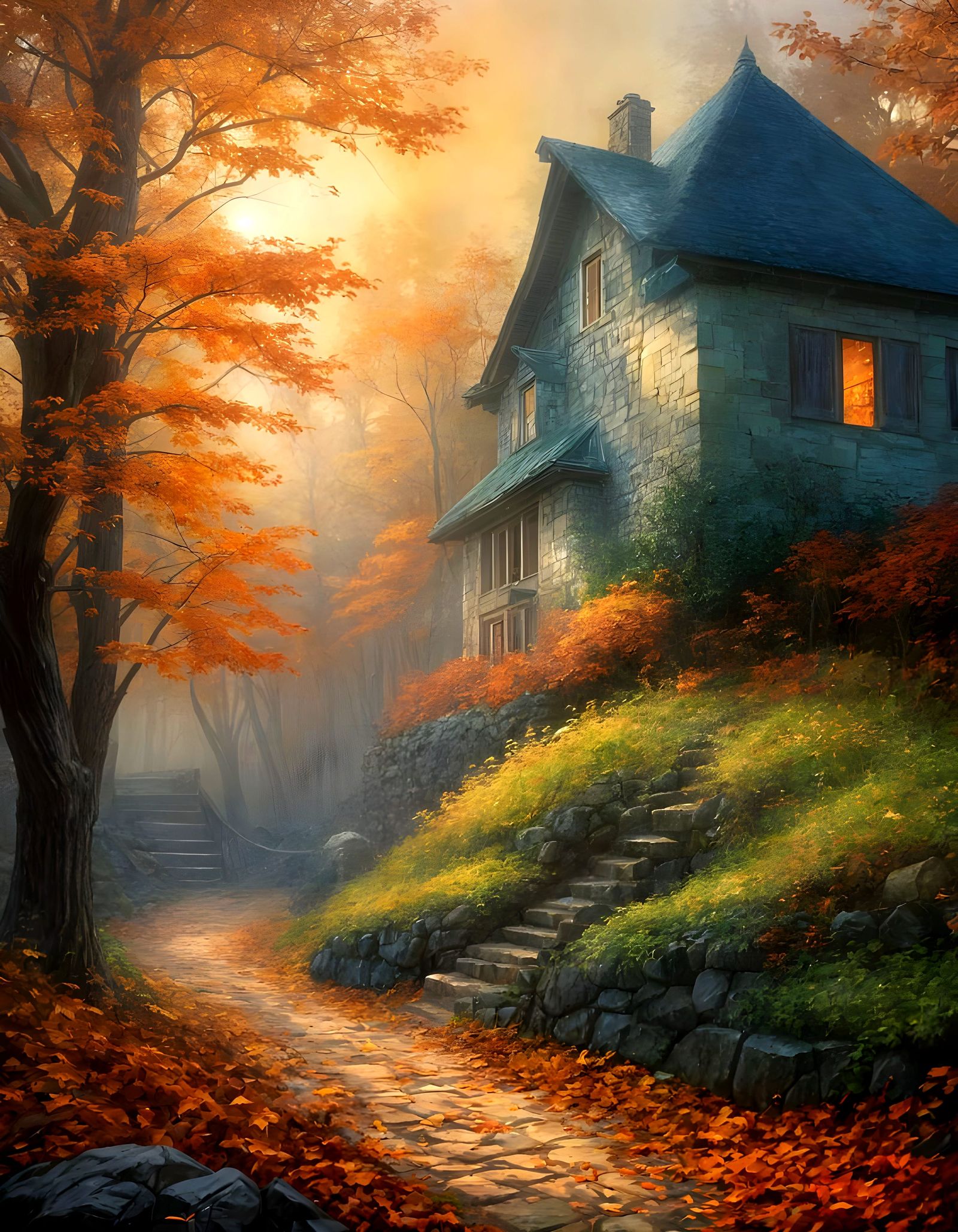 House in the mist