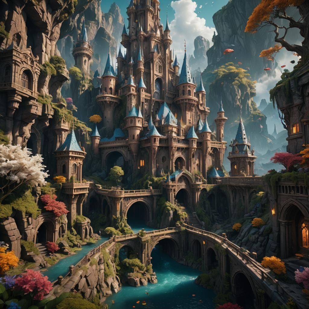 Fantastical Landscape Where Reality Surpasses Dreams