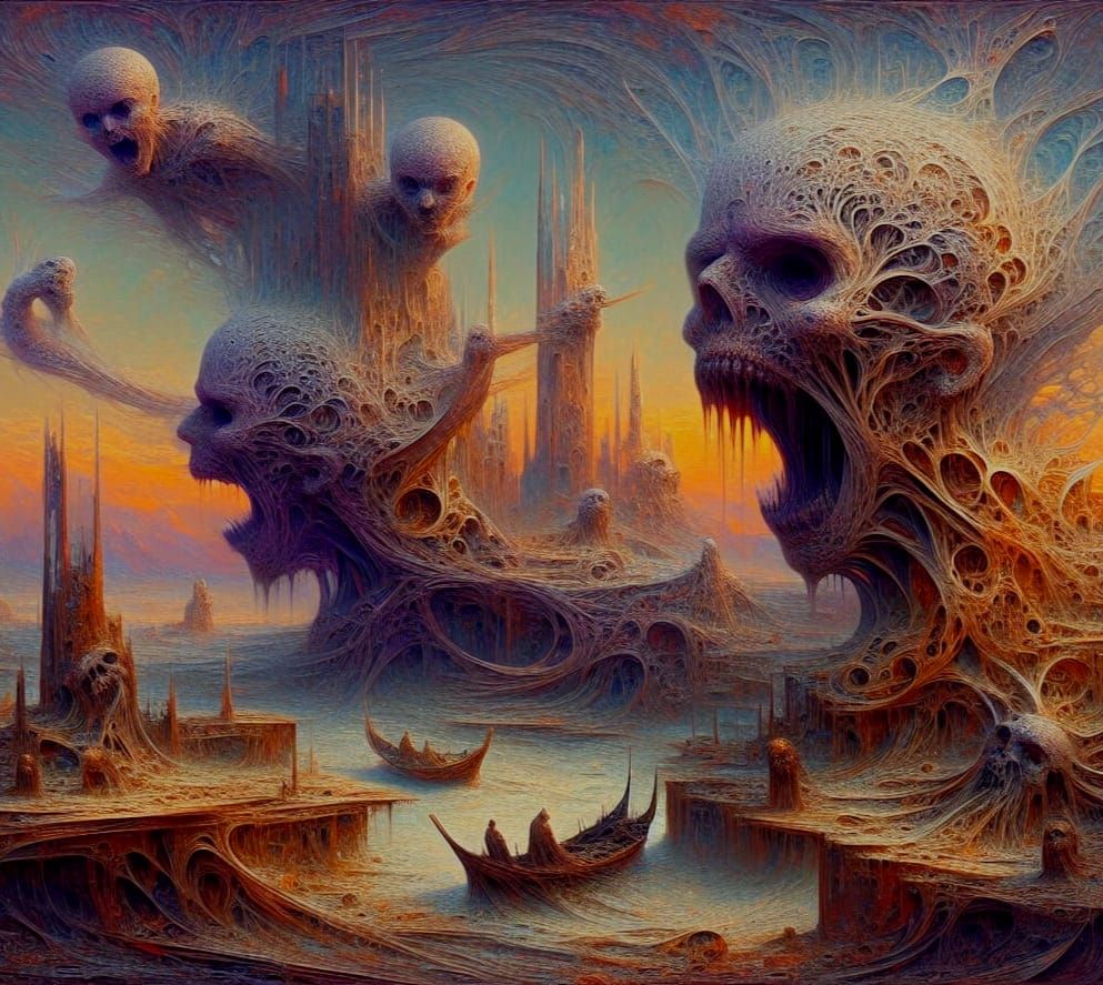 Surrealist Masterpiece of Psychic Decay in a World of Apocal...