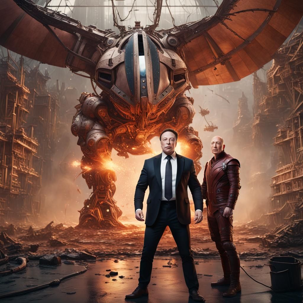 Elon Musk and Jeff Bezos: Fantasy Battle