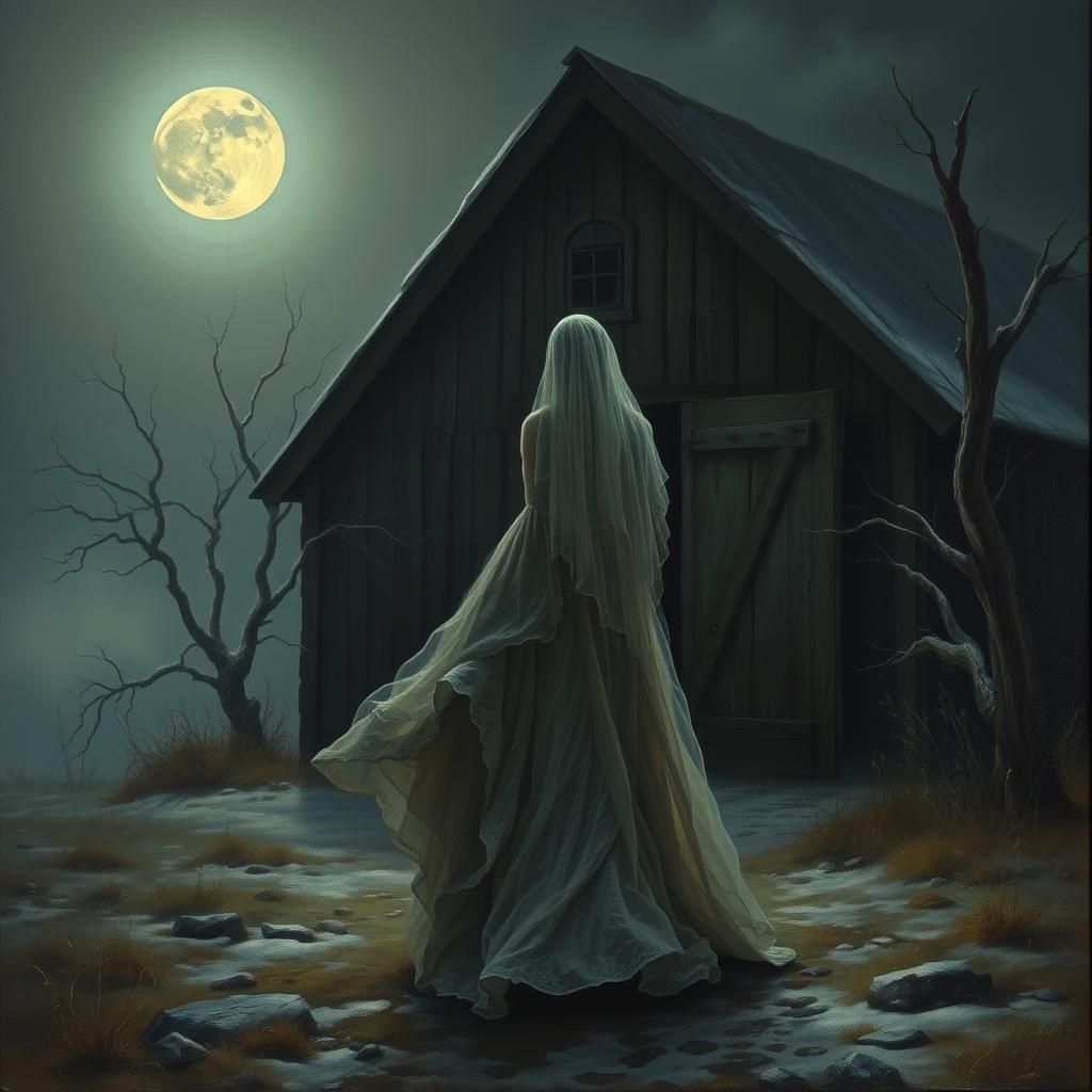 Ethereal Ghost Emerges on Misty Moor