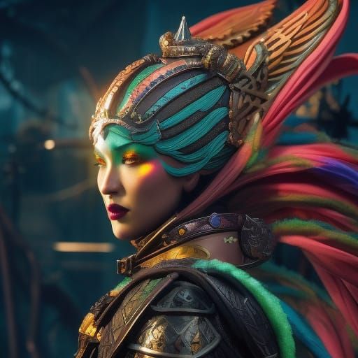 Steampunk Flying Machine with Ornate Backdrop