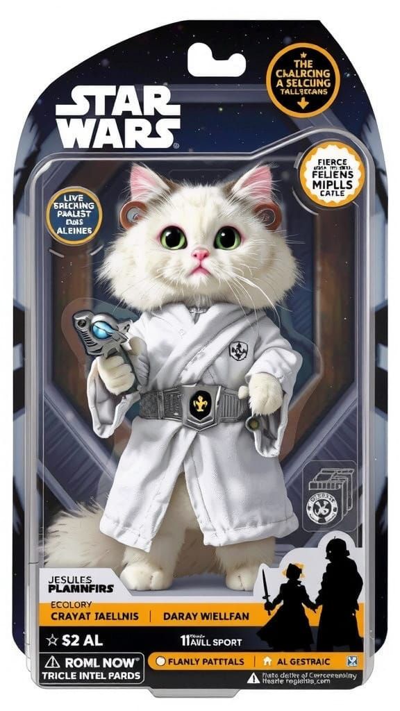 Medieval Felines Engage in Whimsical Battle