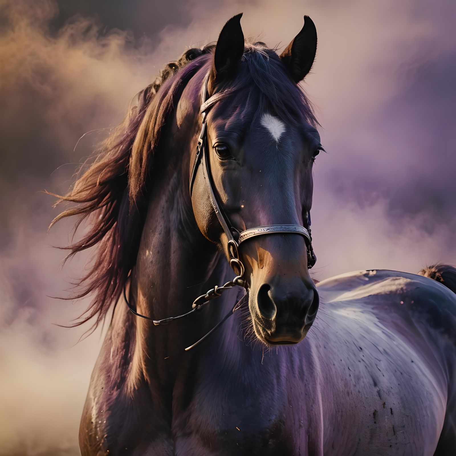 Detailed Horse Head Fantasy Concept Art