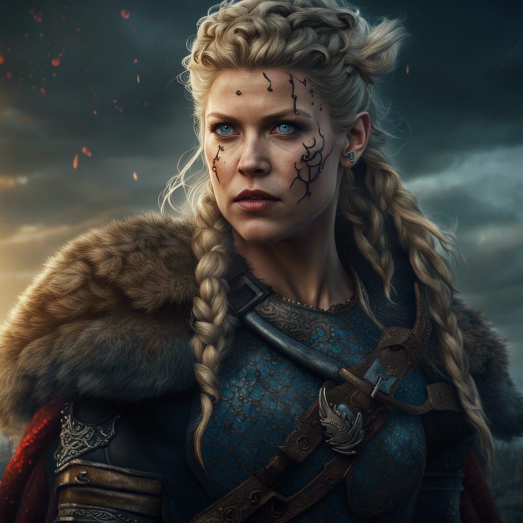 Lagertha Lothbrok: Detailed Matte Painting