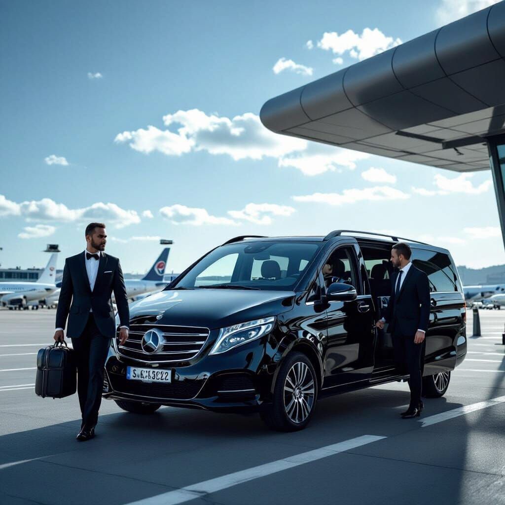 Luxury Airport Transfer: Mercedes MPV & Chauffeur