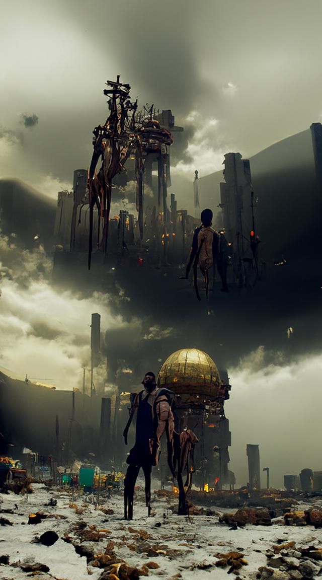 Eldritch Dystopian Sci-Fi Concept Art