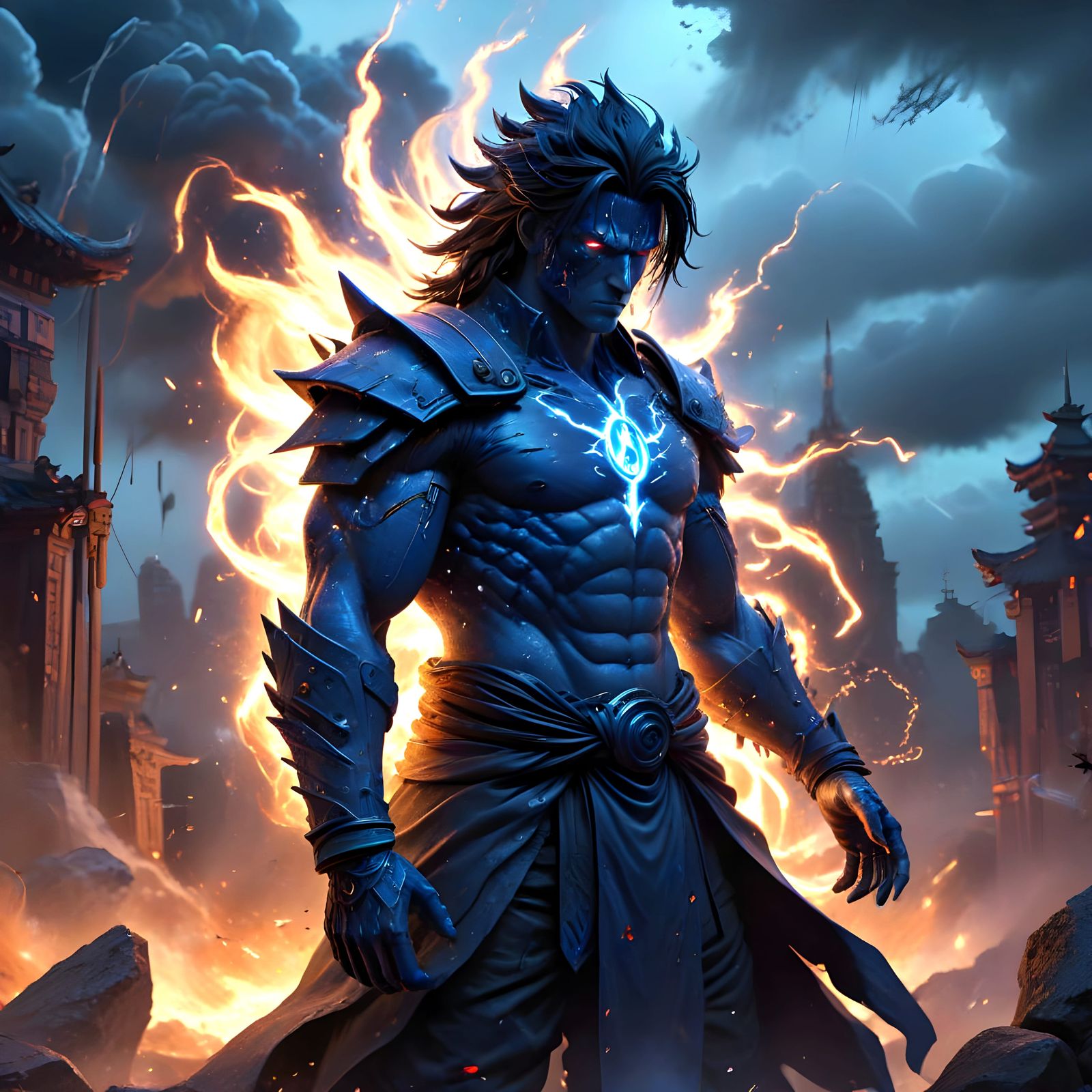 Epic Naruto Madara in Splendid Graffiti Art