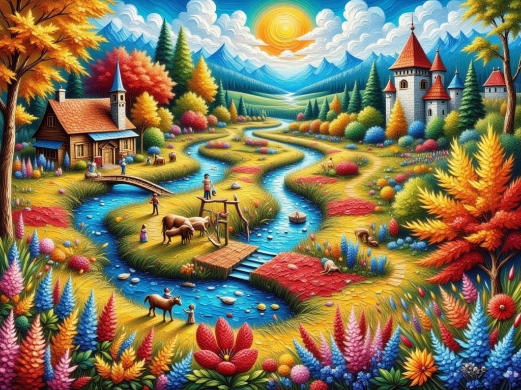 Idyllic country life