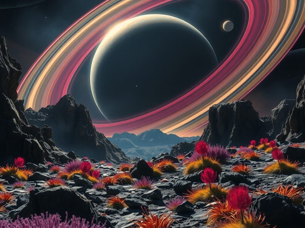 Landscape on an exoplanet