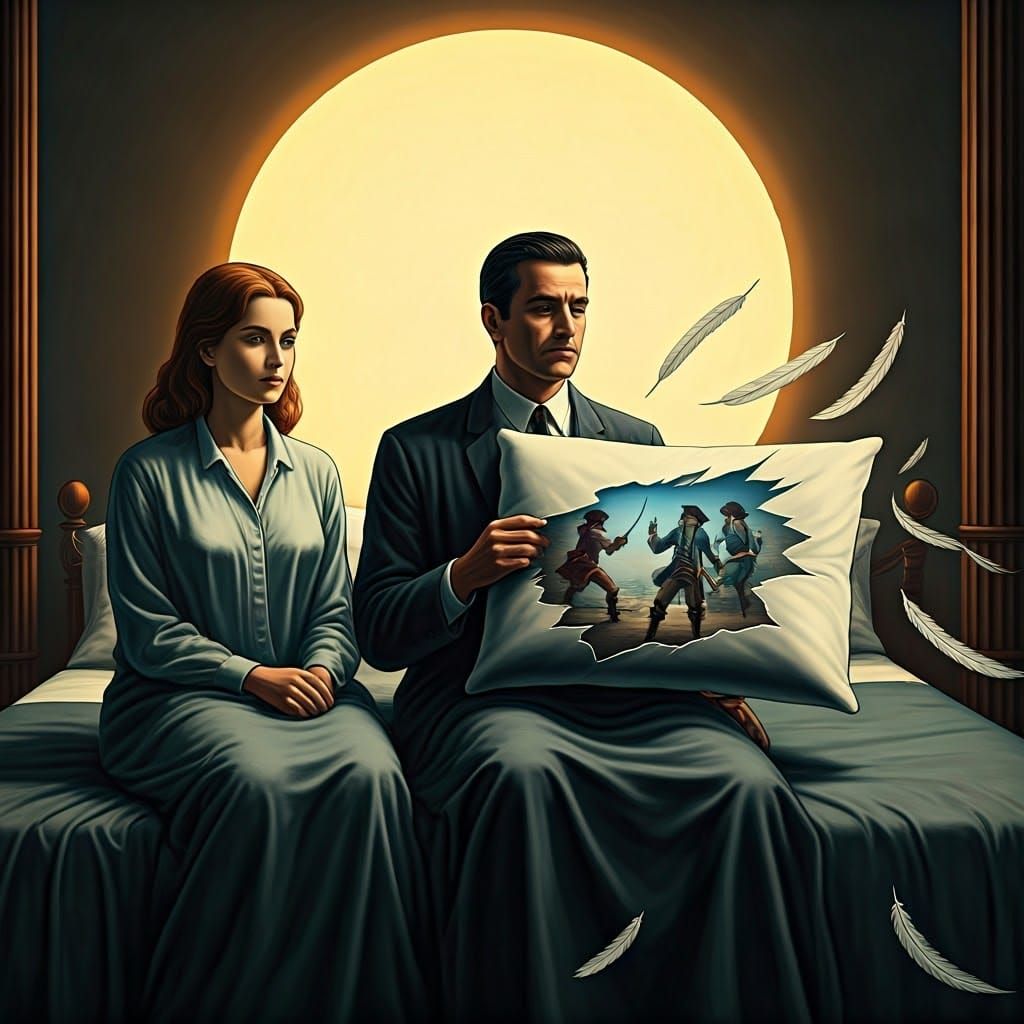 Ethereal Surrealist Scene: Reality and Fantasy Blur