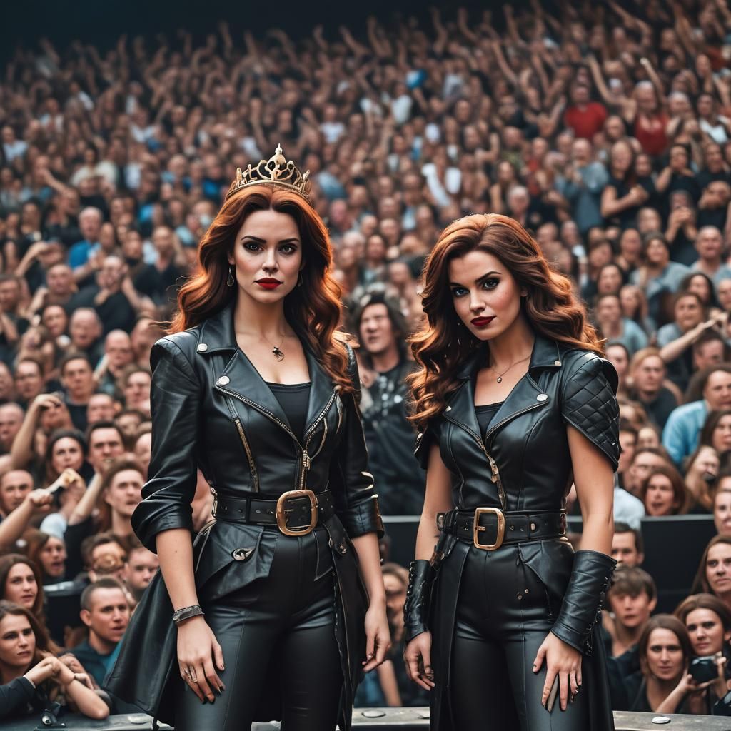 Pixar Style Portrait of Princesses in Concert