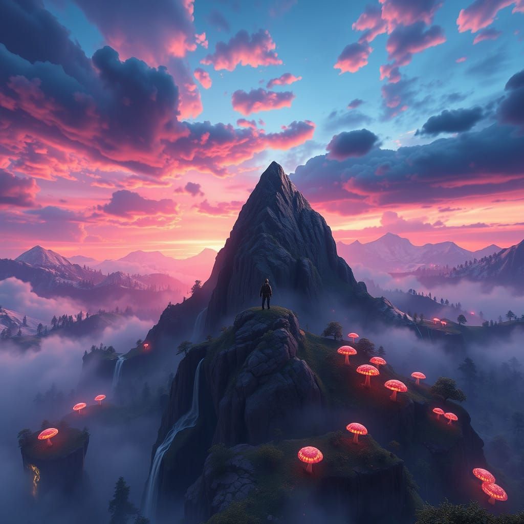 Epic Fortnite Landscape in Hyper-Detailed Matte Painting Sty...