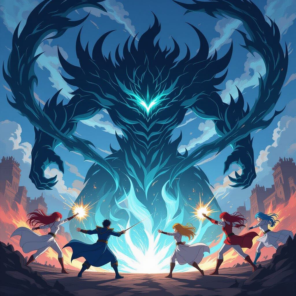 Anime Heroes Clash Against Cosmic Shadow, Studio Trigger Sty...