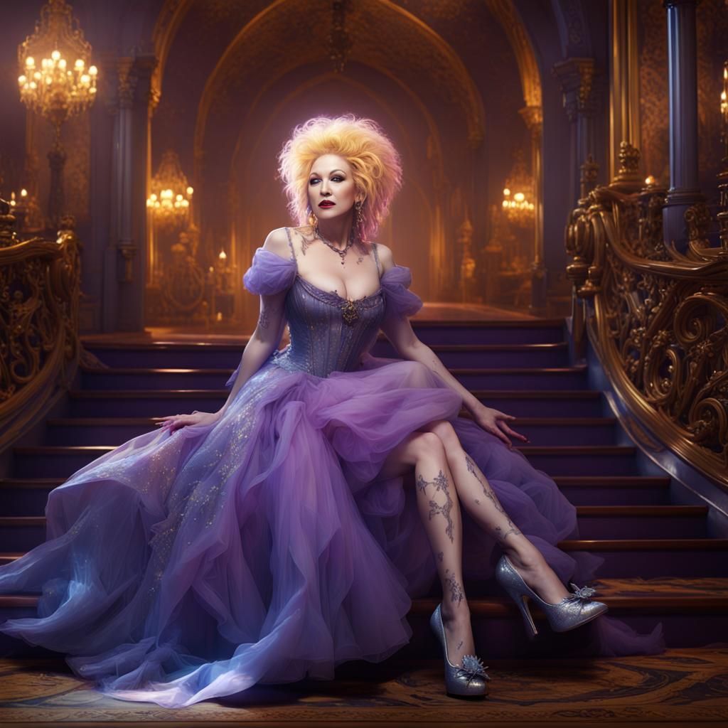 Cyndi Lauper as Cinderella, Dark Fantasy Concept Art