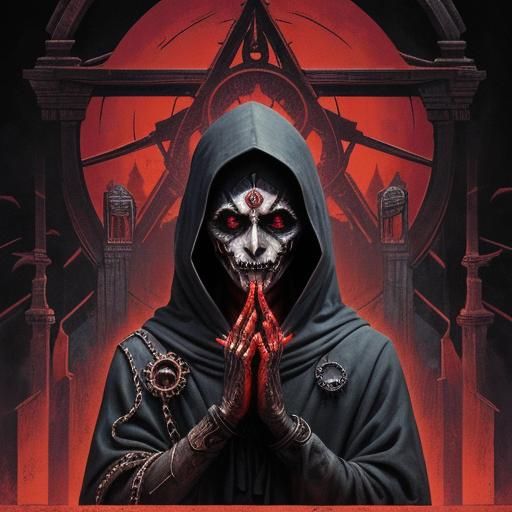 Surreal Cultists Dance in Stone Temple