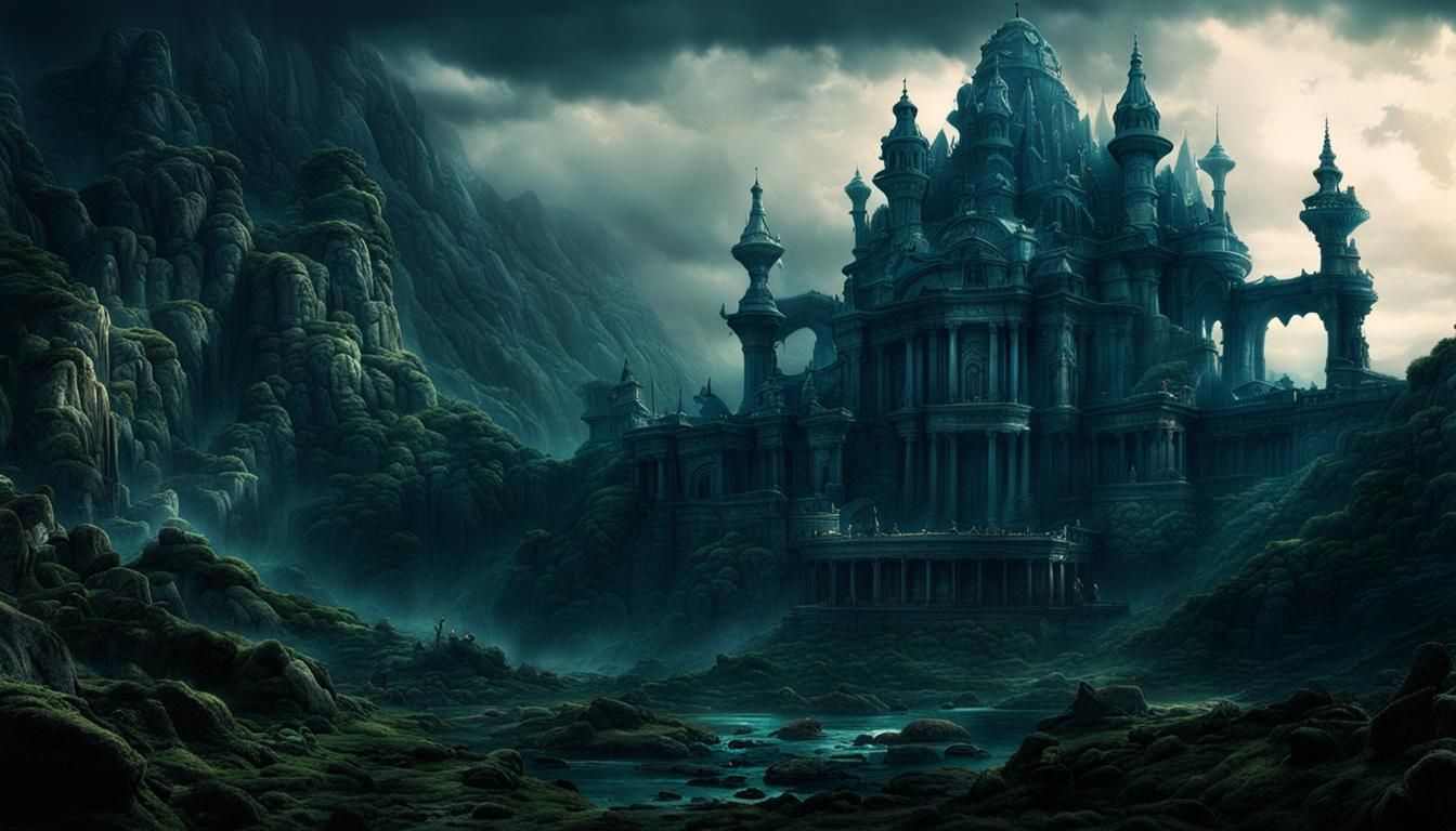 Cinematic Lamia in Detailed Digital Matte Painting