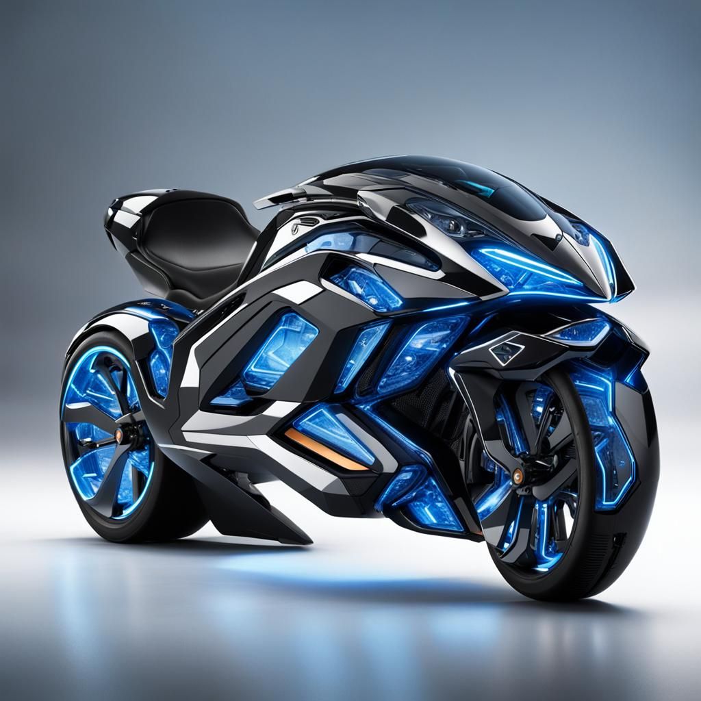 Biomimetic Hypermotorbike: Futuristic Fractal Design