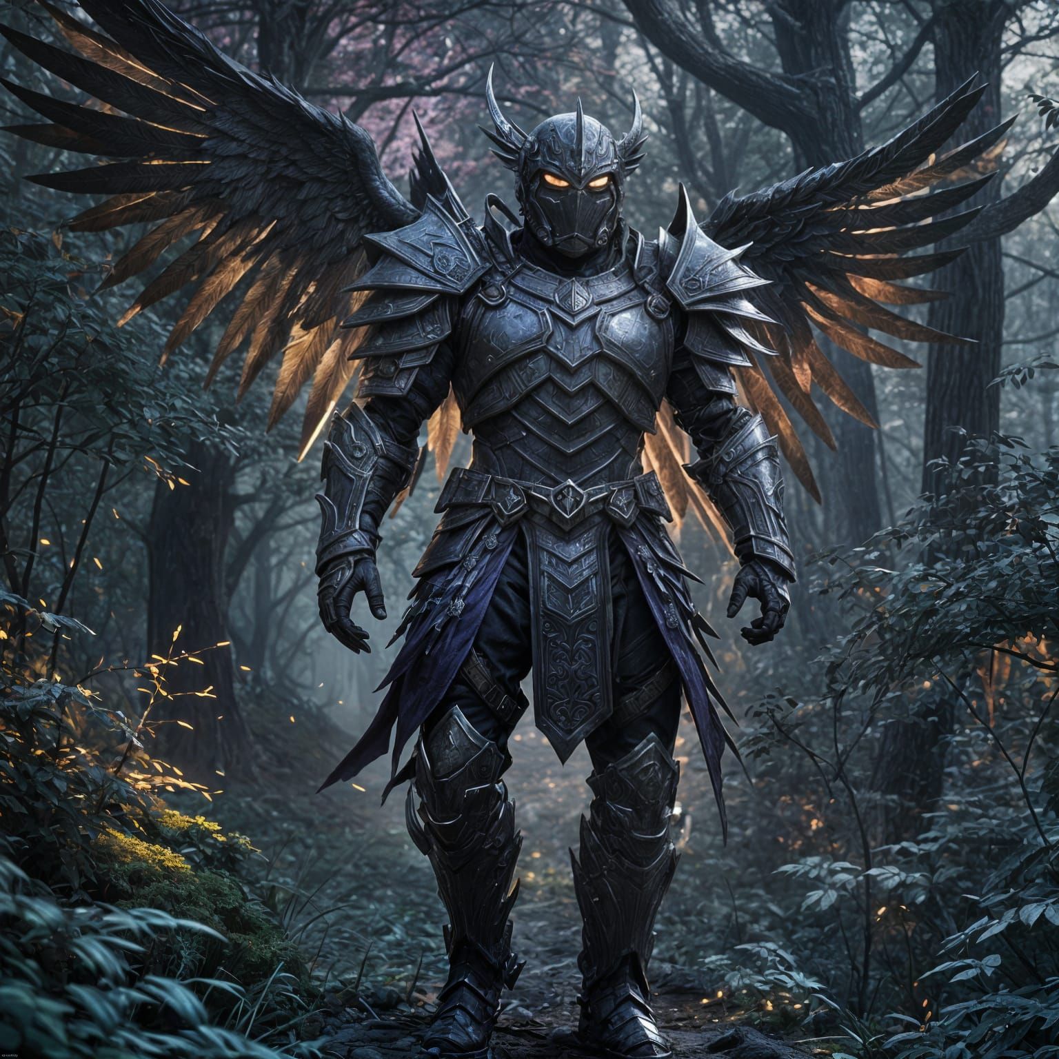 Midnight Fairy, Shadow Metal Armor, Soldier Class, Male