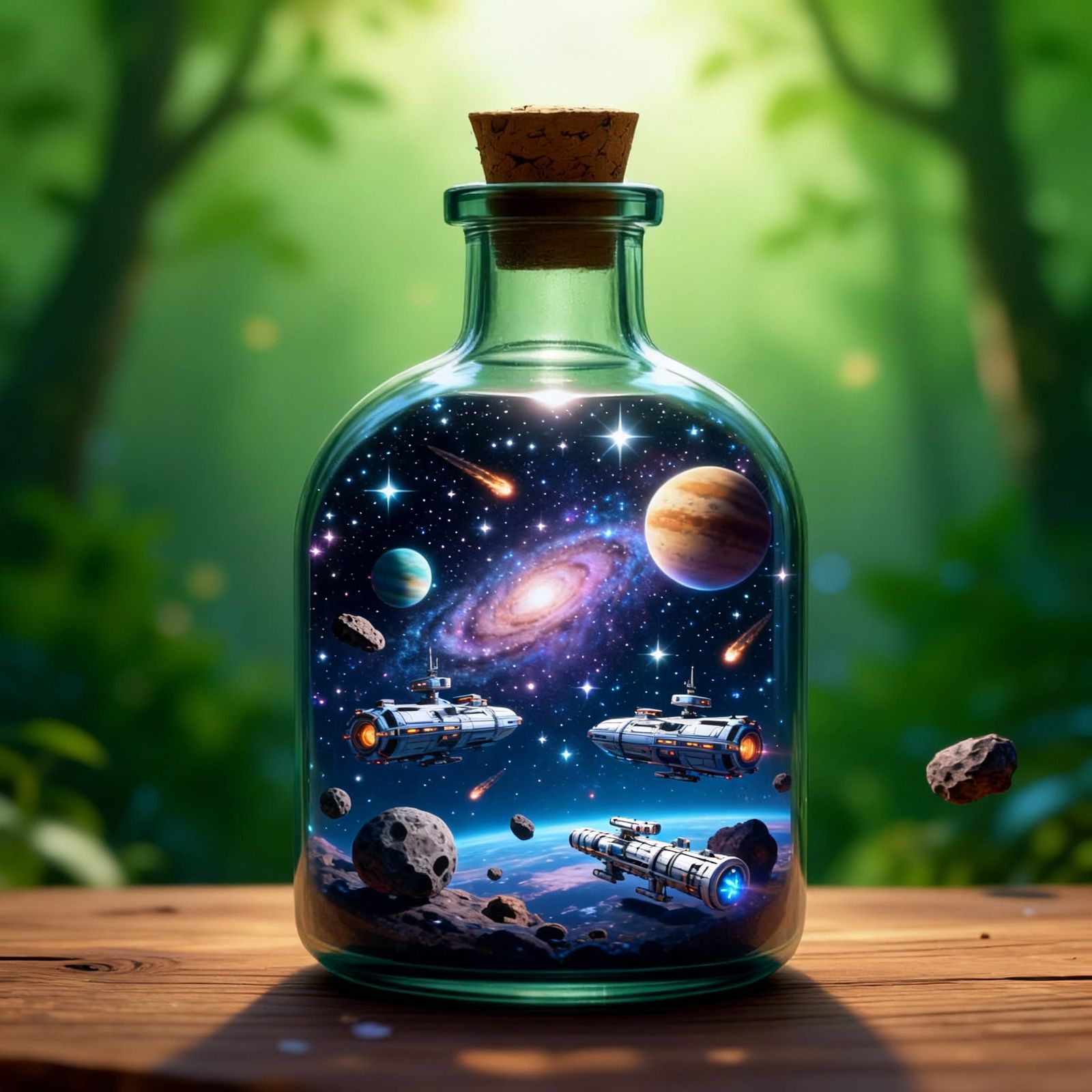 Charming Cosmos Universe in a Bottle