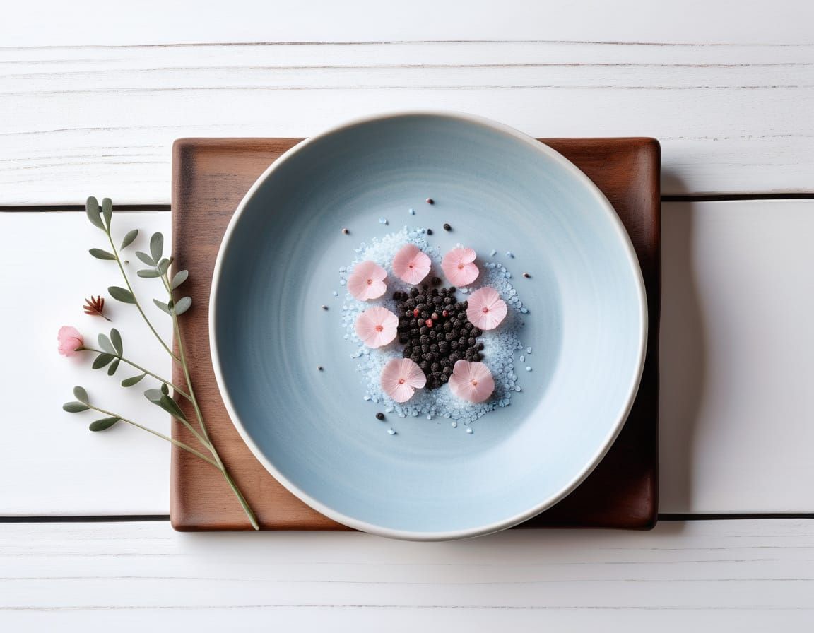 Minimalist Photo of Ceramic Salt and Pepper Dish