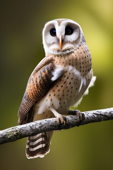 Detailed Barn Owl Concept Art in 8k