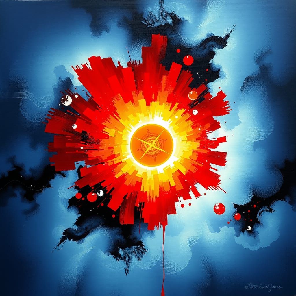 Glowing Red Dwarf Star in Ethereal Beauty