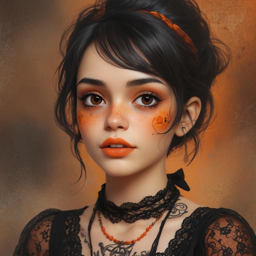 Pixie with Skull Tattoo in Dreamworks Animation Style