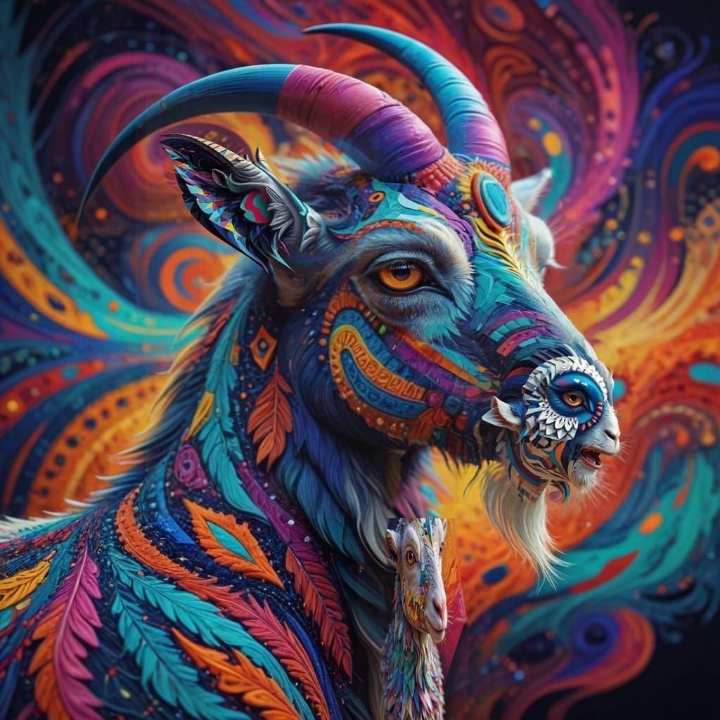 Abstract goat