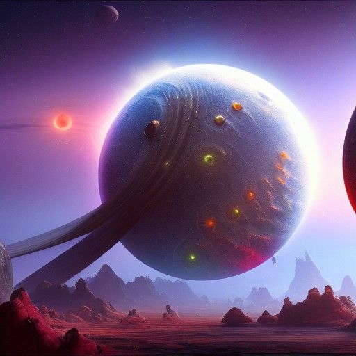 Alien Planet Concept Art in Deep Color