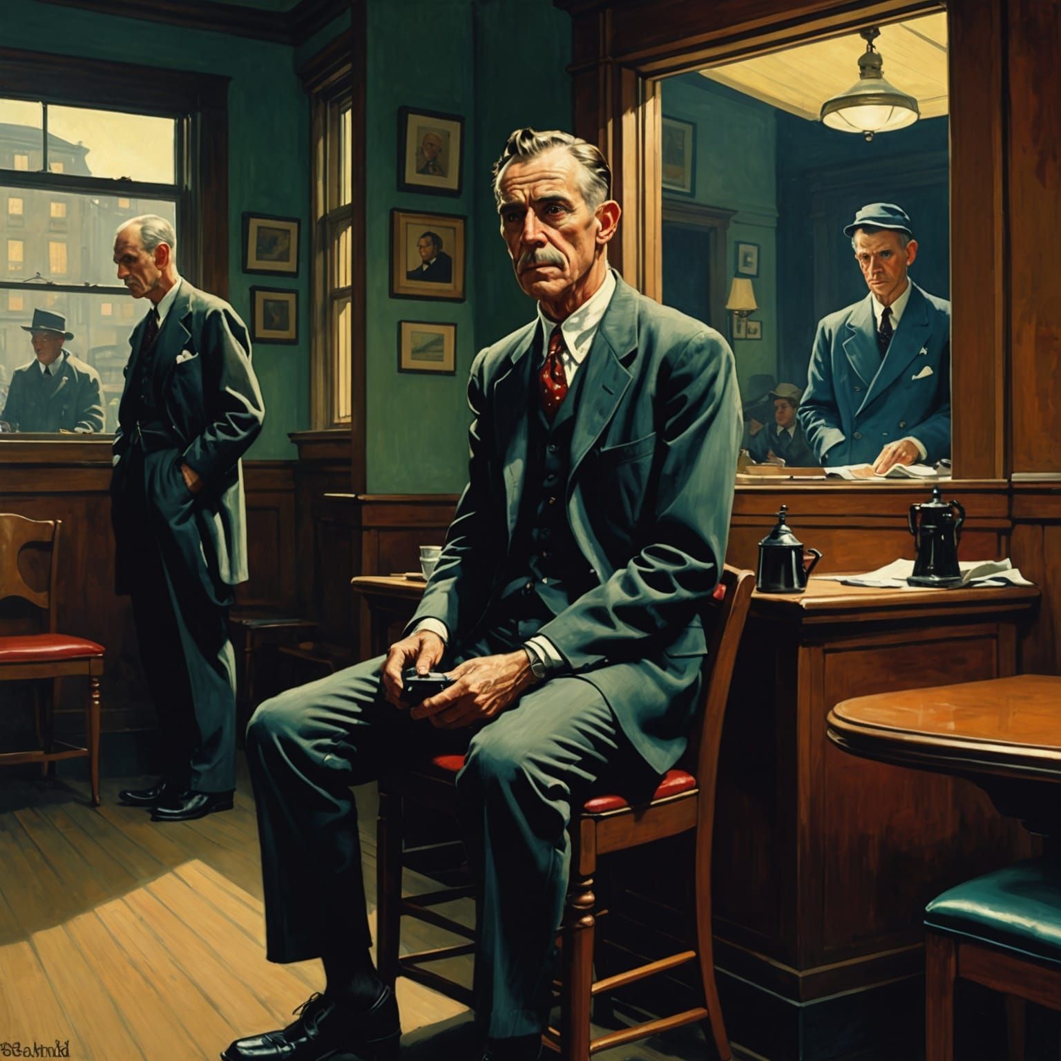 Grimdark Scene Inspired by American Masters