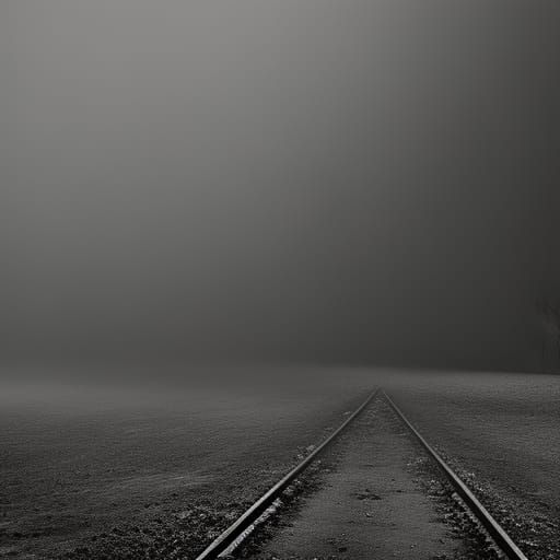 Eerie Abandoned Building in Dark, Abyssal Landscape