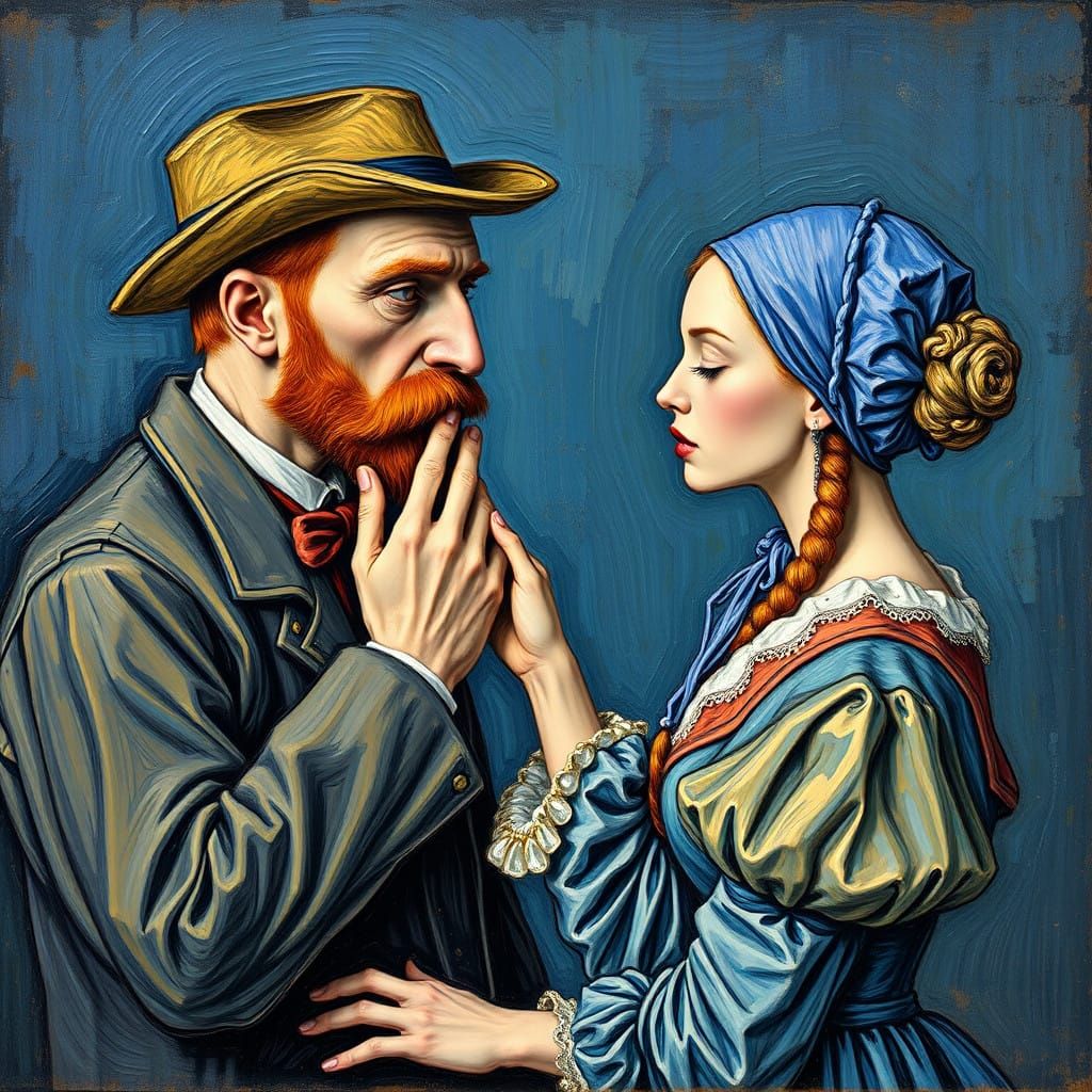 Vincent Van Gogh in Whispers, an Exquisite Scene