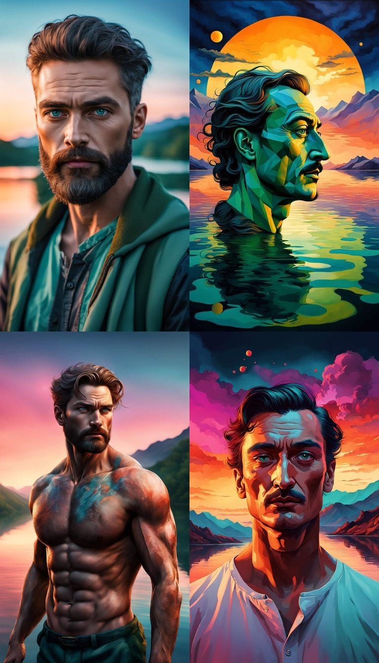 Ethereal Watercolor Painting with Digital Precision