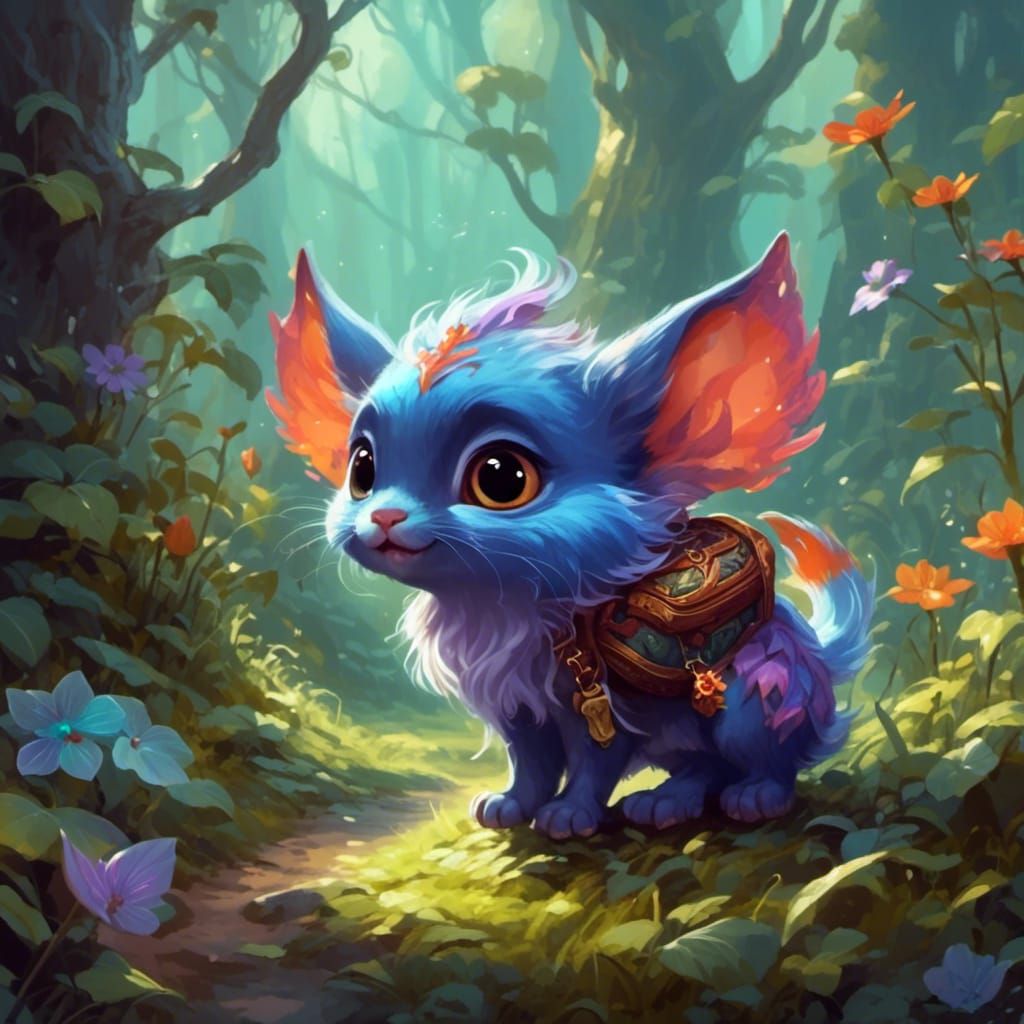 Cute Pet Ready for Adventure