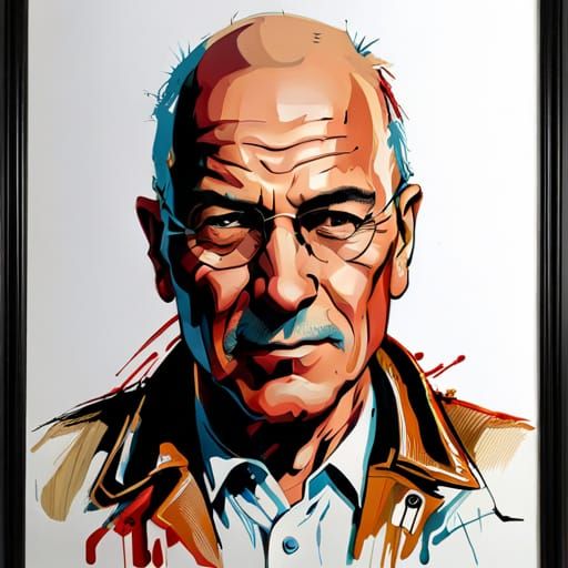 Anime Detective Portrait in Splash Art Style