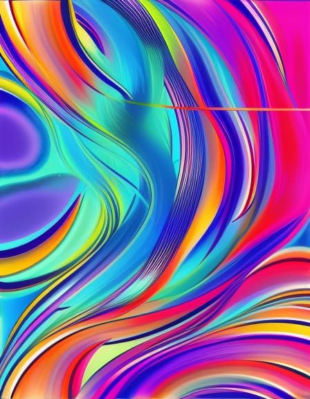 Abstract Figure Blending Nature and Technology