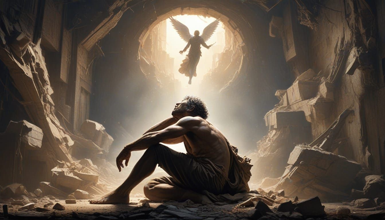 A Beleaguered Soul Finds Solace in Angelic Intervention