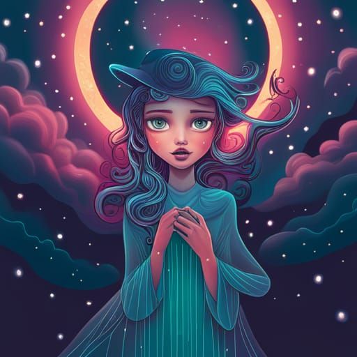 Ghost Witch Soars in Pop Surrealism Style