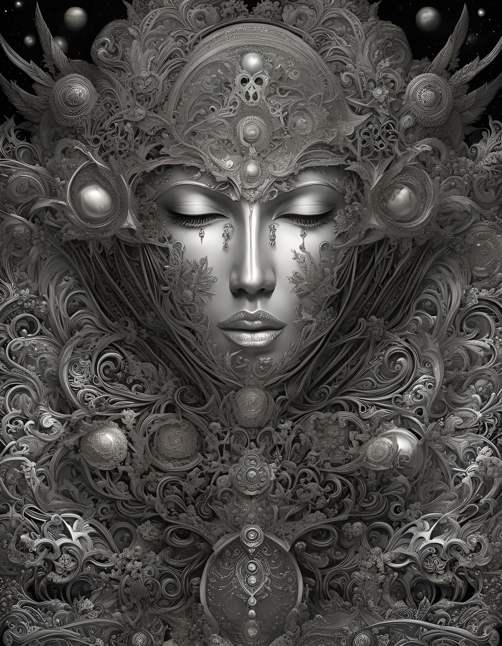 Grieving Metallic Forms in Agony: Abstract Steel Art