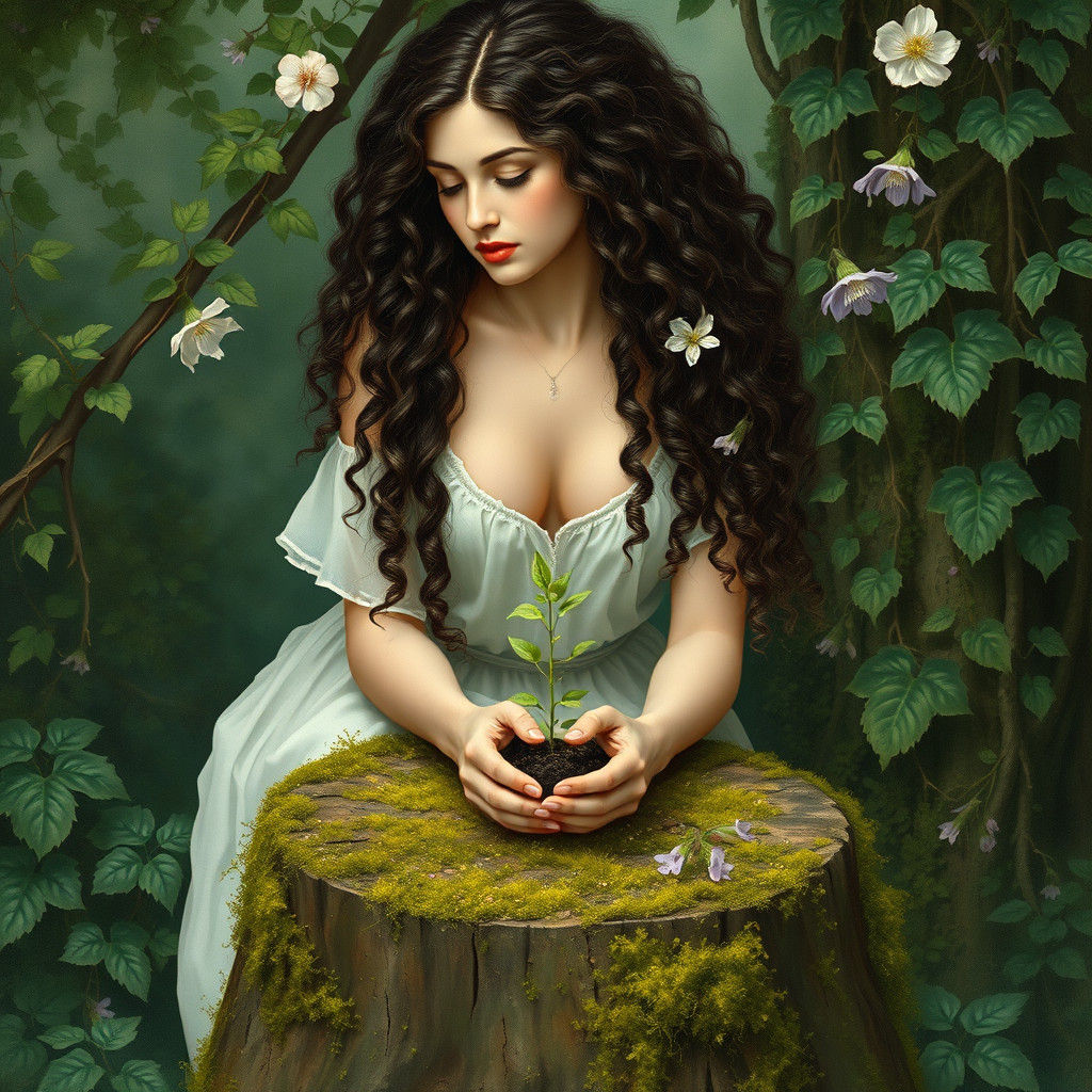 Earth Mother in Neoclassical Fantasy Style