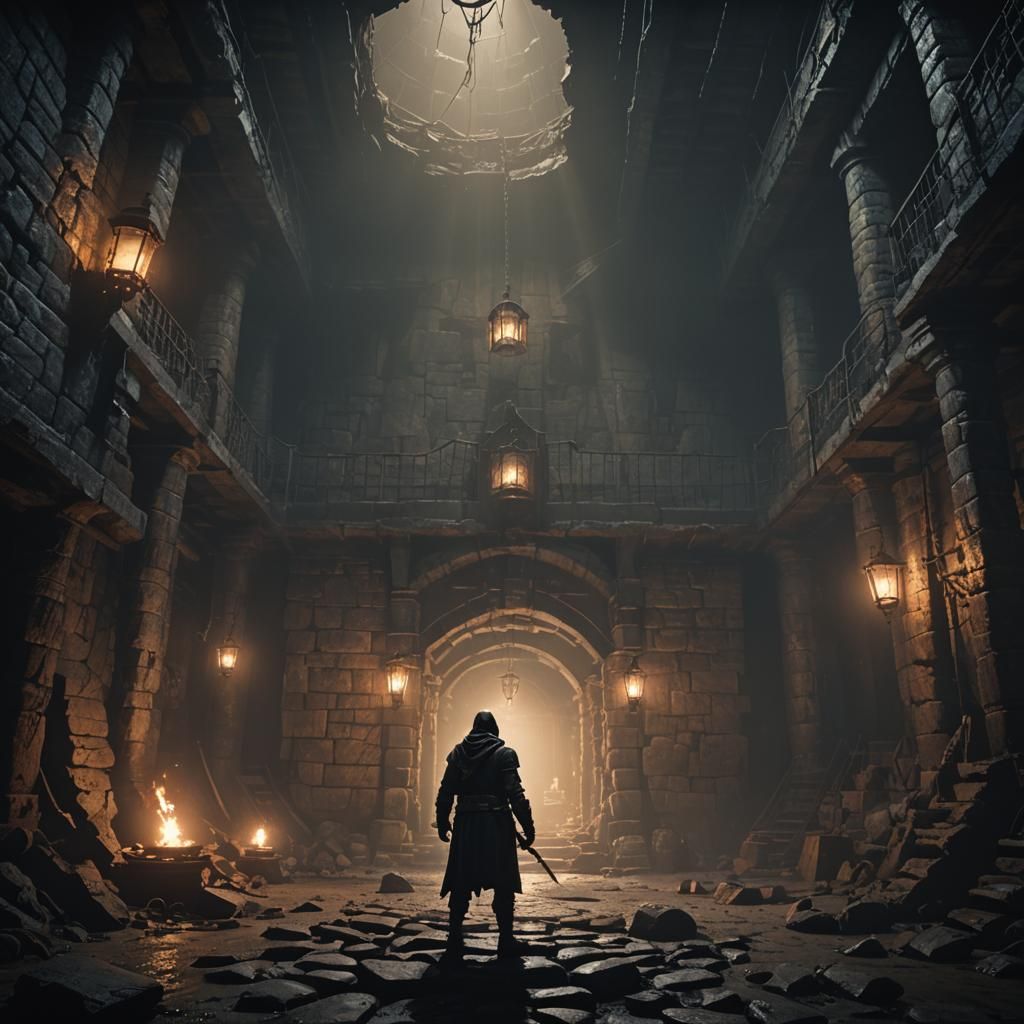 Dark Fantasy Arena: Moody Matte Painting