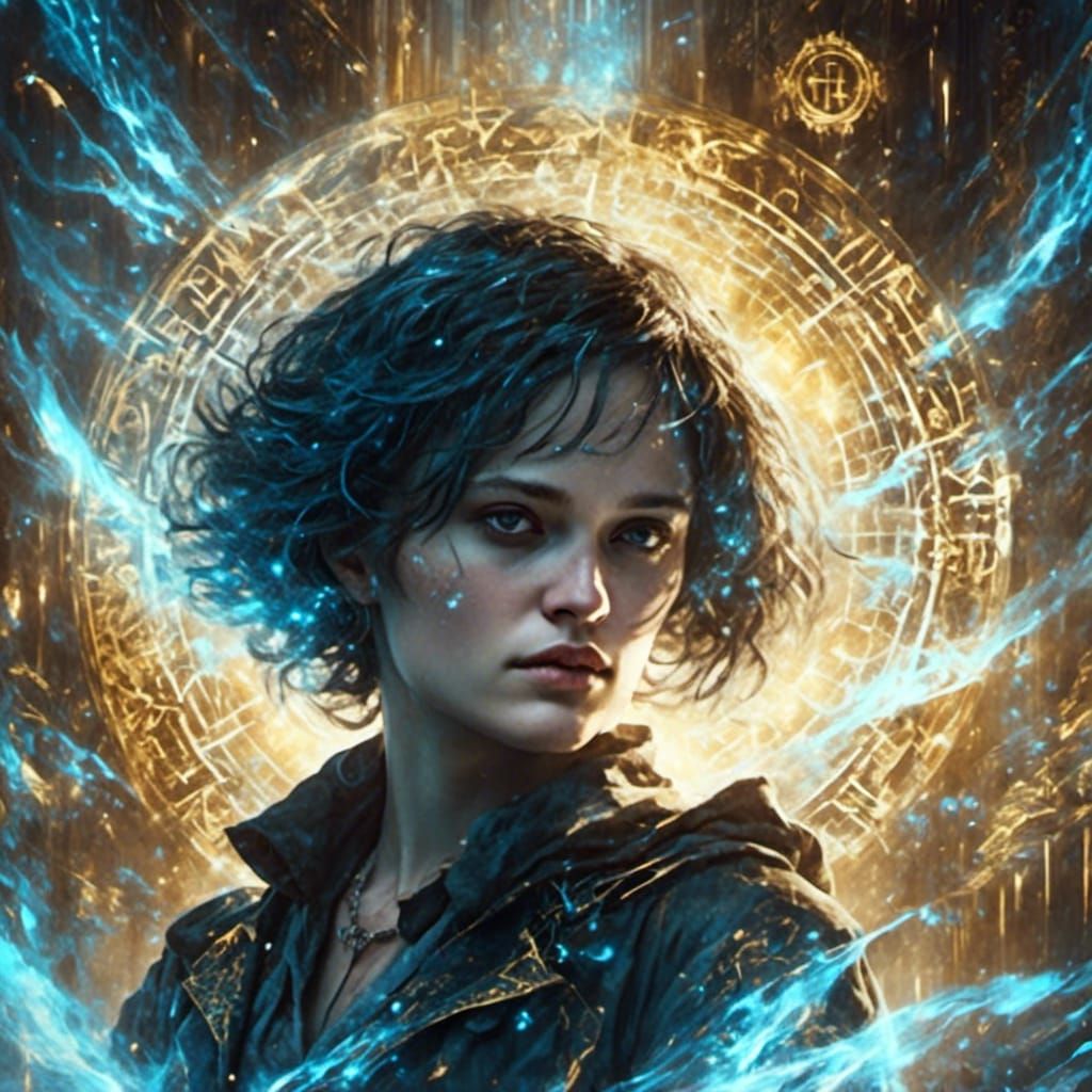 Good Omens Nebula Night Digital Illustration