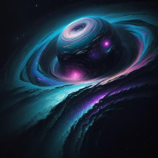 Melting Alien Landscape in Cosmic Surrealism