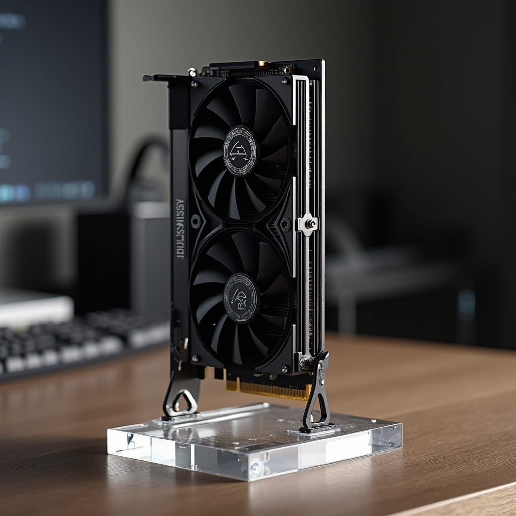 Graphics Card on Acrylic Base, Industrial Design