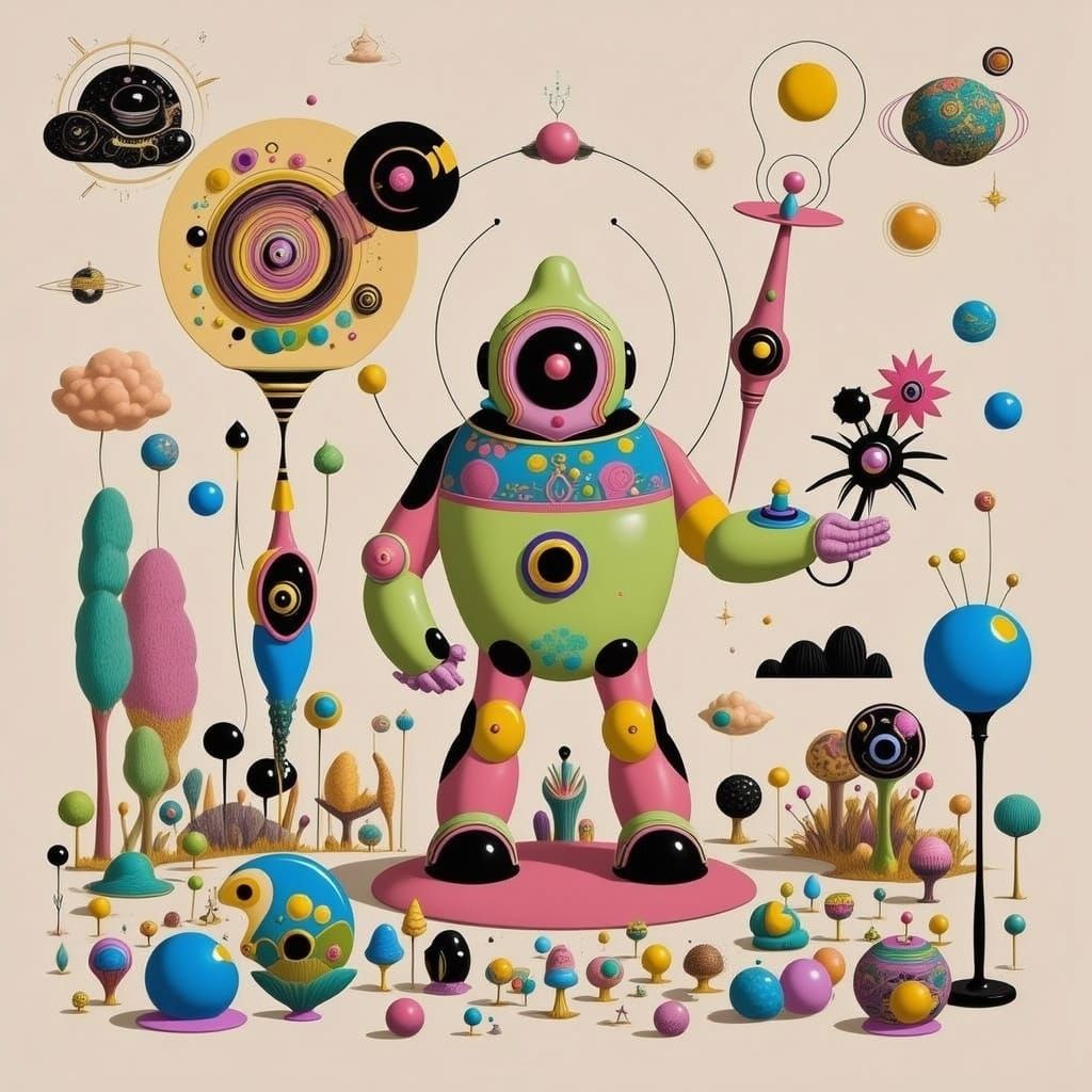 Cute Robots with Futuristic Aesthetic