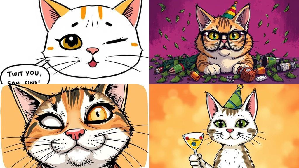 Laugh-Out-Loud Close-Up of a Tipsy Feline