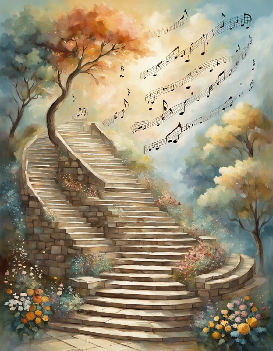 Musical Stairway to Heaven: An AI Dreamscape